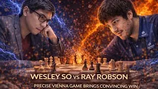 Wesley So vs Ray Robson ❗ Precise Vienna Game Brings Convincing Win ❗ World Rapid Championship 2025