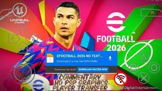 PPSSPP eFootball 2026  | iso file download Mediafire