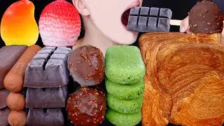 ASMR DUBAI CHOCOLATE ICE CREAM NUTELLA DESSERT MUKBANG 두바이 초콜릿 먹방 ドバイチョコレートアイスクリーム 咀嚼音 EATING SOUNDS