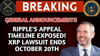 XRP UPDATE; RIPPLE'S LEGAL BATTLE HEATS UP! APPEAL TIMELINE EXPOSED💥💥