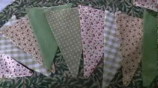 How to make your own bunting flags by machine or hand!
