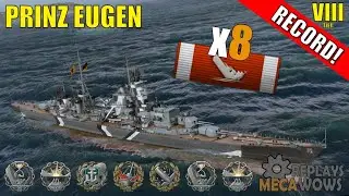 Prinz Eugen 8 Kills & 156k Damage | World of Warships Gameplay