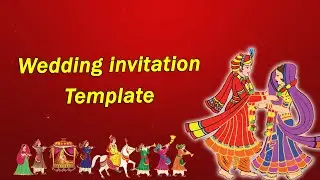 Wedding Invitation With Out text || Wedding Template || srinivas editz