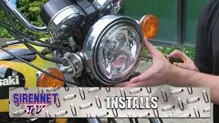 Kawasaki Motorcycle Headlight Conversion with a J.W. Speaker Model 8700 Evolution 2