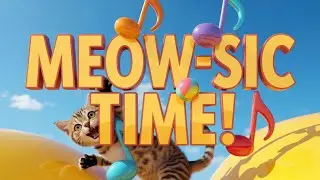 The Happy Kitten Song | Nursery Rhymes for Kids with Cute Cat Singing and Funny Meow Dance