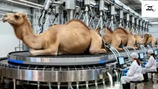 Inside the Camel Milk Factory | From Desert Farm to Your Bottle( Full Process)#camelmilk