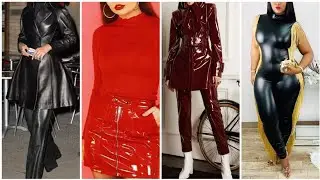 Stunning and trendy women latex outfit ideas