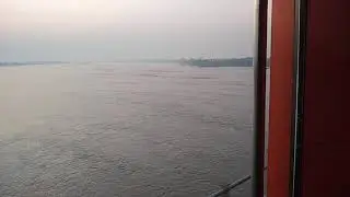 02163 train cross krishna river😱