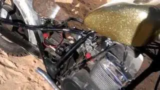 Baja Phoenix 250 bobber start up
