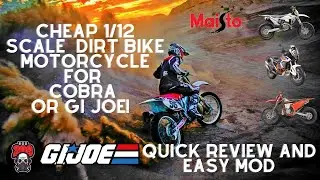 GI JOE CLASSIFIED 1/12 Scale Dirt Bike / Motorcycle COBRA or Joes! cheap easy build Amazon SCORE!