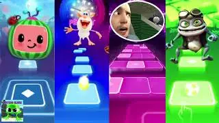 💓Cocomelon VS Buba VS Thomas Train Monster VS Crazy Frog — TILES HOPE: EDM 💓