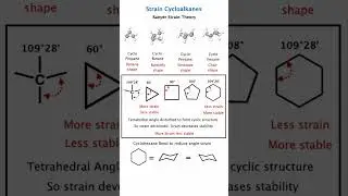 Baeyer Strain Theory Trick 🔥 | Cycloalkane Angle Strain Explained | NEET JEE 2025 🚀 3D animation