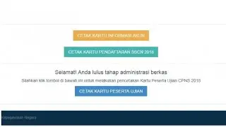 Cetak Kartu Ujian CPNS di sscasn.bkn.go.id, Berikut Materi SKD dan Passing Grade TWK, TIU dan TKP