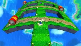 Sonic Lost World (Wii U): Tropical Coast - Zone 1 - All Red Rings