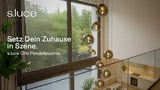 s.luce Orb Pendelleuchte &ndash; Design trifft Leichtigkeit | Das Highlight f&uuml;r hohe R&auml;ume & Galerien