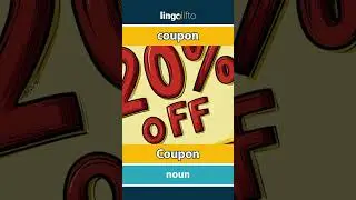 🇬🇧🇩🇪 coupon - Coupon : vocabulary builder : learn English : Lernen wir Englisch