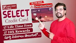 IDFC First Select Credit Card Review in Telugu | Apply | IDFC Lifetime Free Credit Card Benefits