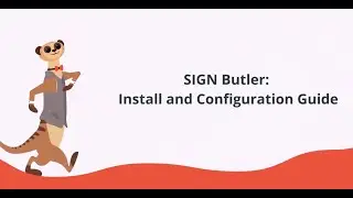 SIGN Butler - Setup Register and Config