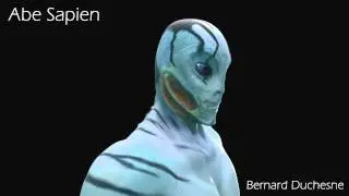 Mod&eacute;lisation d' Abe Sapien (Hellboy)
