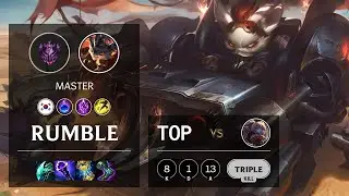 Rumble Top vs Poppy - KR Master Patch 10.25b