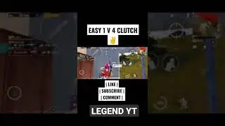 EASY 1v4 Clutch against Pro's 🔥❤️ #shorts #pubgmobile #trending #new #mortal #dynamo #pubgindia