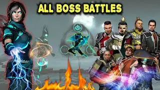 Shadow Fight 3 ALL the 9 BOSS FIGHTS of JUNE'S PLANE