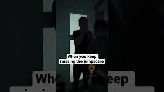 When you keep missing the jumpscare #skit #sketchcomedy #scary #shorts