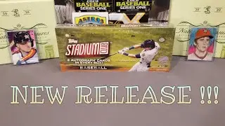 NEW RELEASE!!! 2021 Topps Stadium Club Hobby Box Rip.