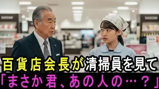 大手百貨店の会長が、清掃員のハンカチを見て「それ...誰から貰ったんだい？」