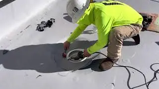 TPO coated roof drain