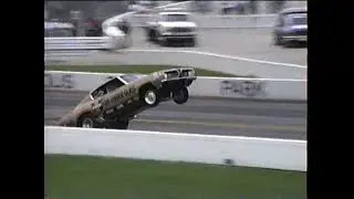 Bob Riggle's Hemi Under Glass Cuda Wheelstander INDY GoodGuys 1996