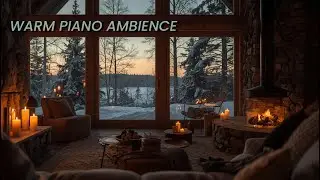 Cozy Winter Piano by the Fireplace ❄️ Warm & Peaceful Ambient Music (2 Hours)