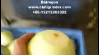 onion peeling and root cutting machine