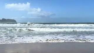 Rough Surf at Hanalei Beach