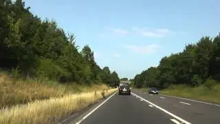 Driving Along Broomhall Way, Crookbarrow Way & Whittington Road, Worcester, UK 21st July 2013