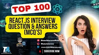 Top 100 ReactJS Interview Questions For 2025 | React Interviewer Multiple Choice Questions & Answers