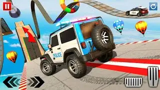 Police Prado Car Stunt Racing - Ramp Car Stunts Simulator 3D - Android GamePlay