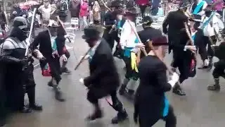 Darth Vader dances with the Original Welsh Border Morris Men!
