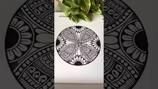 Geometric Mandala | Mandala Tutorial step by step #creativeart #mandalashorts #mandala  #artshorts