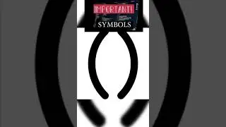 IMPORTANT!! Symbols used in CODING