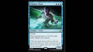 Djinn de la tempestad. Tempest Djinn. #mtg #mtglatam #magicthegatheringlatam #magicthegathering