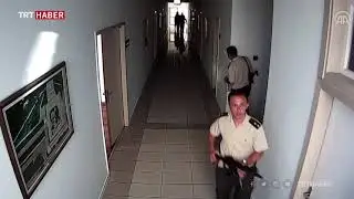 Darbeci &uuml;steğmen, par&ccedil;aladığı kamera tarafından kaydedildi