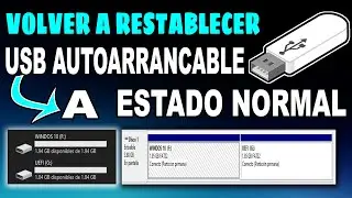 Como Reparar O Restablecer Memoria USB BOOTEABLE✅⭐️