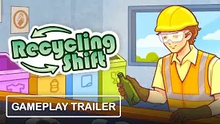 Recycling Shift - Cozy Sorting & Processing Sim - Gameplay Trailer (Steam)