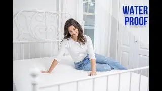 Waterproof Mattress Protector Quilted Queen Size 45CM Deep Fitted Sheet Style Bamboo Jacquard Fabric
