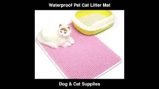 Waterproof Pet Cat Litter Mat EVA Double Layer Cat Litter Trapping Pets Mat | Dog & Cat Supplies