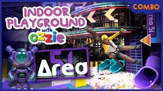 Area 51 Epic Adventure | High Ropes, Ziplines & Ninja Warrior Fun! | Fun with Ozzie for Kids