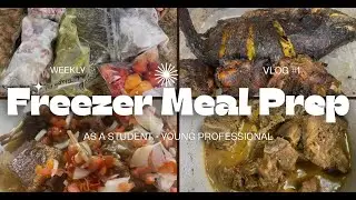 I Cook Once a Week 😳 My Freezer Meal Routine (Student + Work Life)