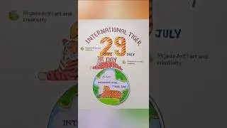 international Tiger day project Drawing #savetigers #tiger #earth #shorts #viralshort #viral