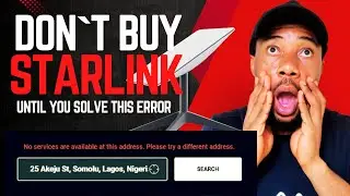 No services are available at this address | Starlink service issue solved (2025)